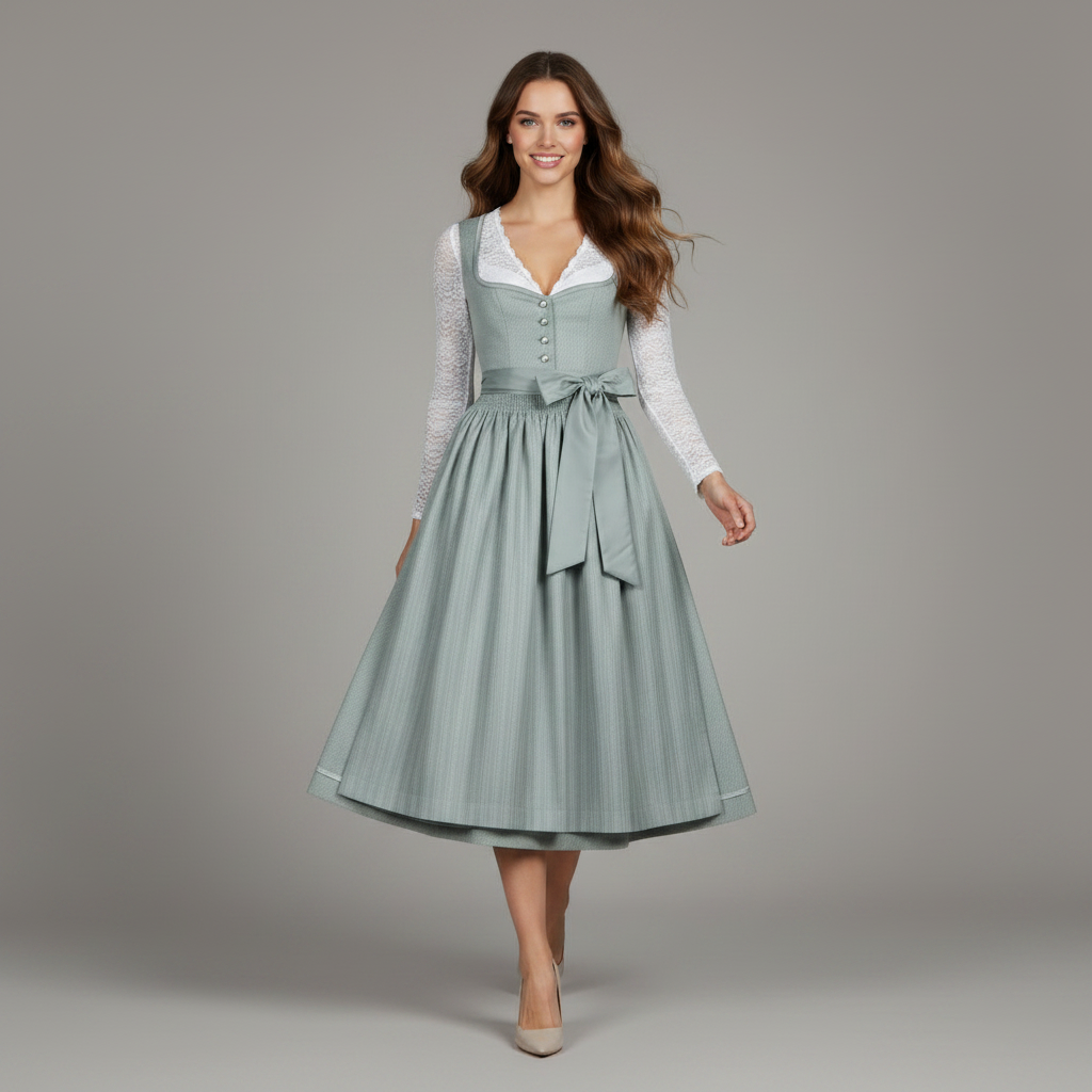 Elegant Dirndl Dress | Women's Traditional Oktoberfest Outfit