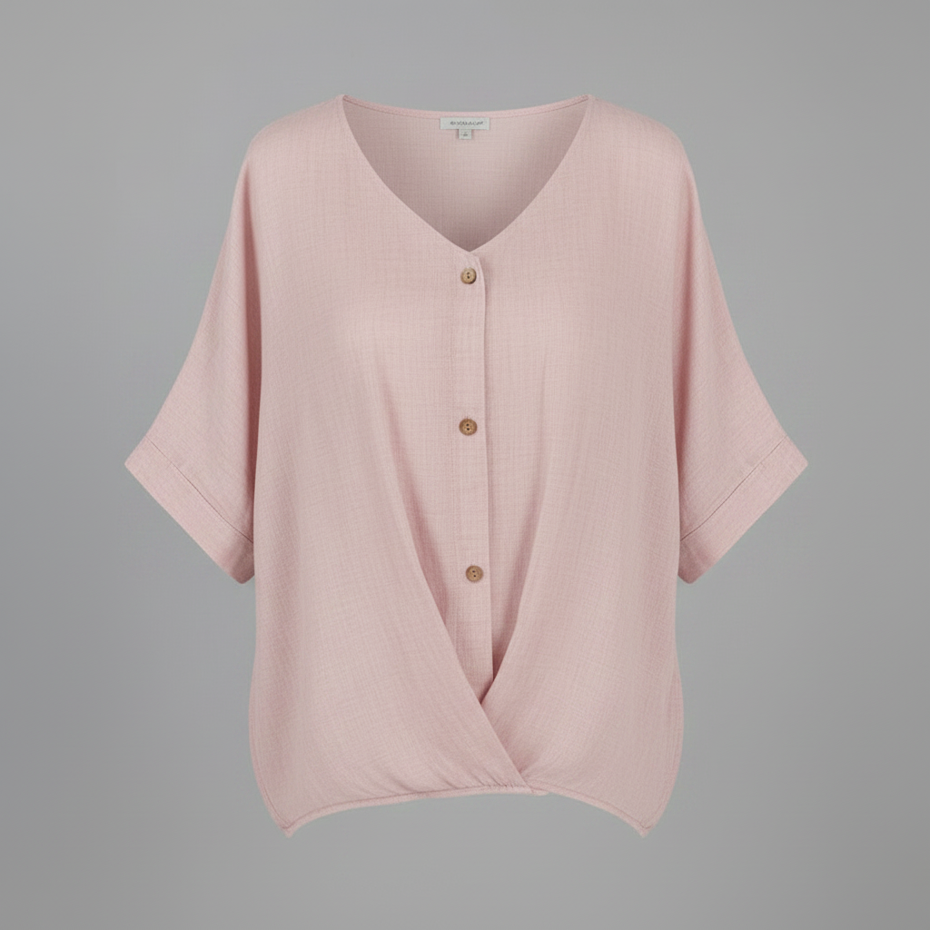 Elegant V-Neck Blouse | Women's Long Sleeve Top