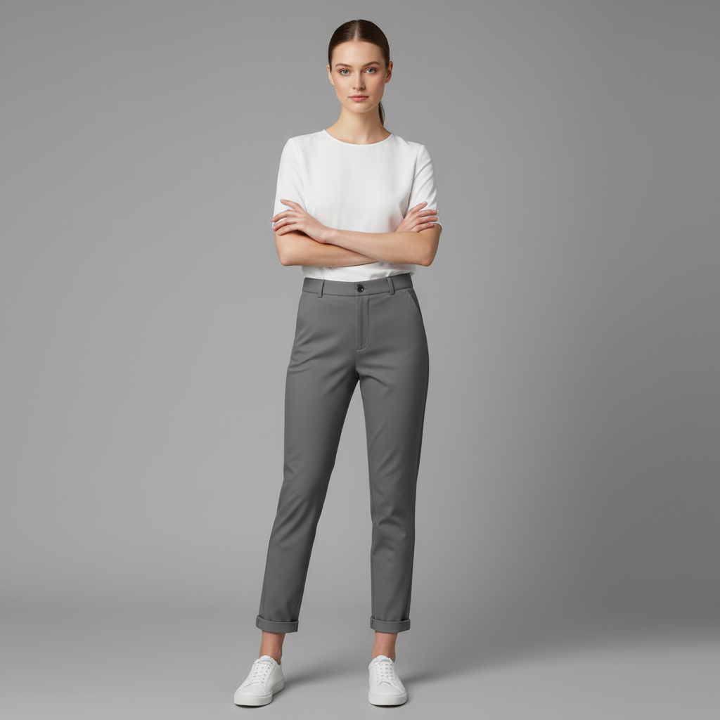 High Waist Women's Suit Trousers | Elegant Office Wear