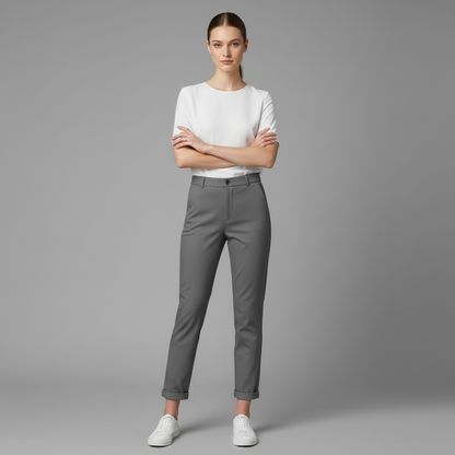 High Waist Women's Suit Trousers | Elegant Office Wear