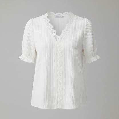White Puff Sleeve Blouse | Women's Summer Top